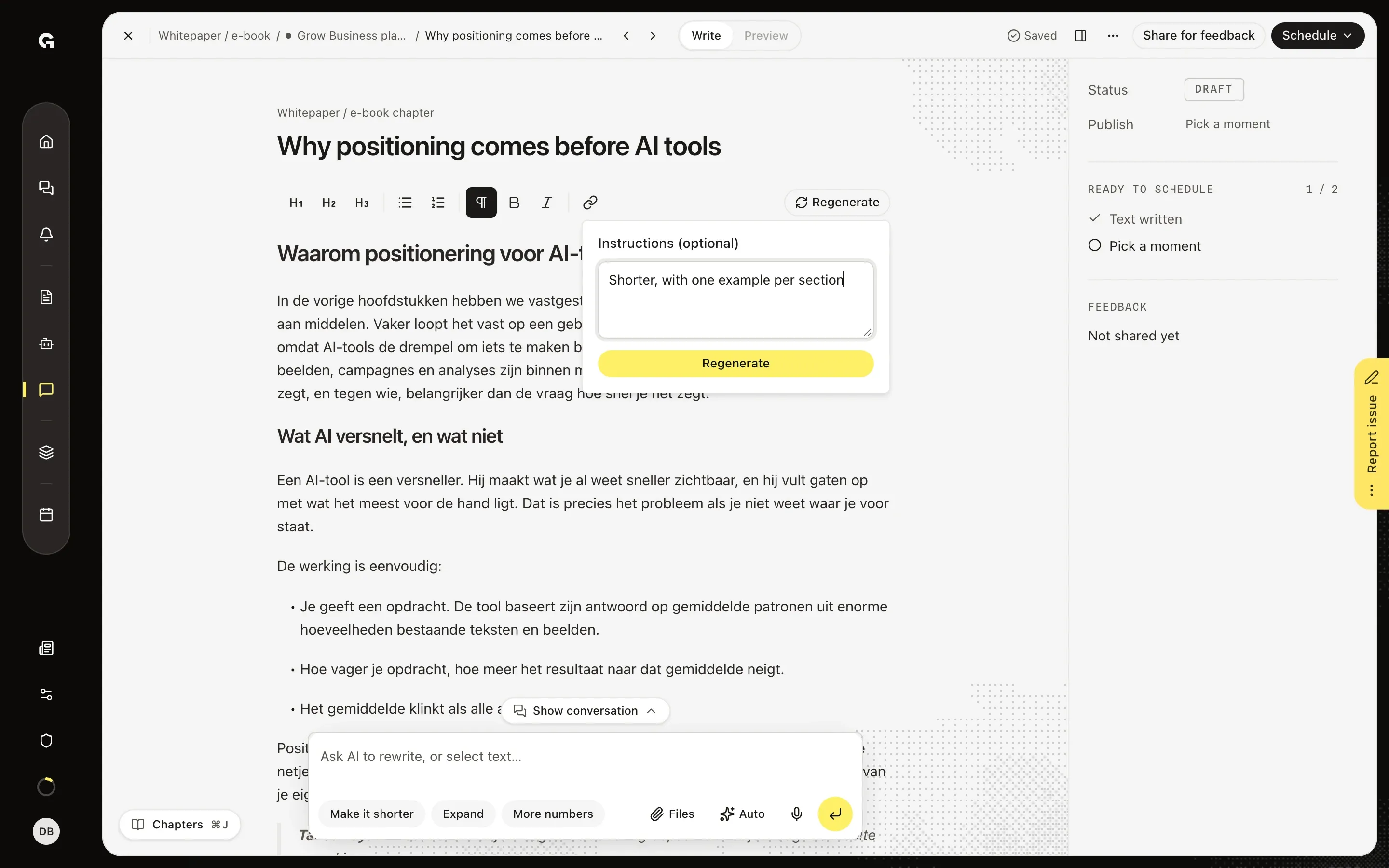 Rewrite a part and take the next step – Write a blog series, whitepaper or web copy