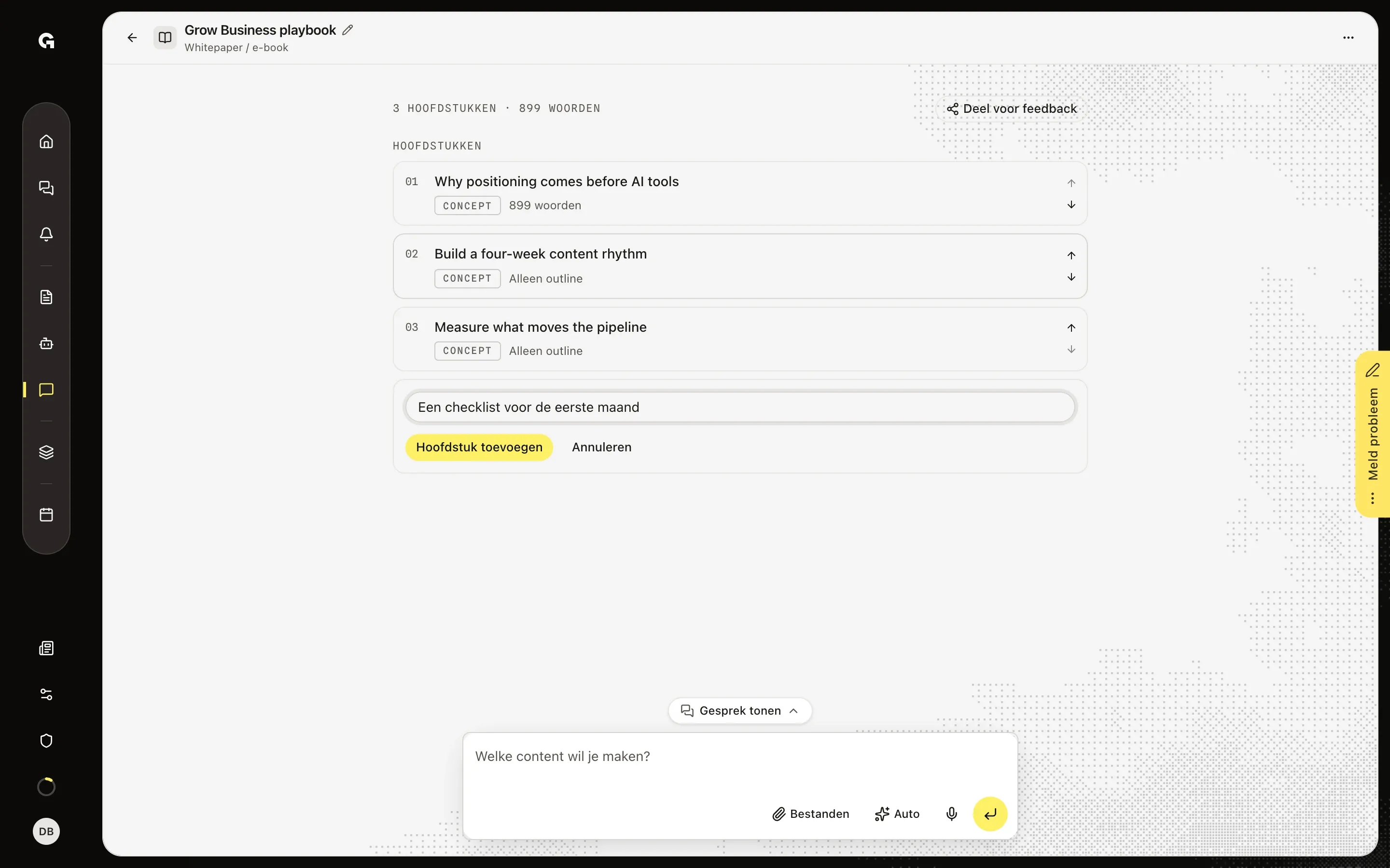 Werk de hoofdstukken, artikelen of pagina's af – Schrijf een blogserie, whitepaper of webteksten